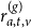 r Subscript a comma t comma v Superscript left parenthesis g right parenthesis