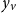 y Subscript v