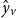 ModifyingAbove y With caret Subscript v