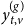 y Subscript t comma v Superscript left parenthesis g right parenthesis