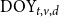 DOY Subscript t comma v comma d