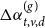 normal upper Delta alpha Subscript t comma v comma d Superscript left parenthesis g right parenthesis