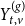 upper Y Subscript t comma v Superscript left parenthesis g right parenthesis