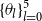 left brace theta Subscript l Baseline right brace Subscript l equals 0 Superscript 5