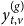 y Subscript t comma v Superscript left parenthesis g right parenthesis