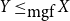 upper Y less than or equals Subscript mgf Baseline upper X