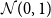script upper N left parenthesis 0 comma 1 right parenthesis