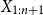 upper X Subscript 1 colon n plus 1