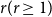 r left parenthesis r greater than or equals 1 right parenthesis