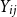 upper Y Subscript i j