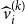 ModifyingAbove v With caret Subscript i Superscript left parenthesis k right parenthesis