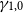 gamma Subscript 1 comma 0