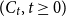left parenthesis upper C Subscript t Baseline comma t greater than or equals 0 right parenthesis