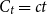 upper C Subscript t Baseline equals c t