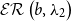 script upper E script upper R left parenthesis b comma lamda 2 right parenthesis
