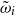 omega overtilde Subscript i