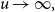 u right arrow normal infinity comma
