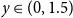 y element of left parenthesis 0 comma 1.5 right parenthesis