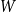 upper W