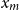 x Subscript m