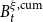 upper B Subscript t Superscript xi comma normal c normal u normal m