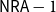 sans serif upper N sans serif upper R sans serif upper A minus 1