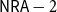 sans serif upper N sans serif upper R sans serif upper A minus 2