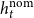 h Subscript t Superscript normal n normal o normal m