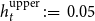h Subscript t Superscript normal u normal p normal p normal e normal r Baseline colon equals 0.05