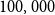 100 comma 000