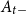 upper A Subscript t minus