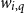 w Subscript i comma q