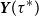 bold italic upper Y left parenthesis tau Superscript asterisk Baseline right parenthesis