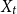 upper X Subscript t