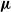 bold italic mu