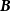 bold italic upper B