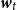 bold italic w Subscript t