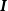 bold italic upper I