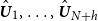 ModifyingAbove bold italic upper U With caret Subscript 1 Baseline comma ellipsis comma ModifyingAbove bold italic upper U With caret Subscript upper N plus h Baseline