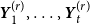 bold italic upper Y 1 Superscript left parenthesis r right parenthesis Baseline comma ellipsis comma bold italic upper Y Subscript t Superscript left parenthesis r right parenthesis