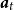 bold italic a Subscript t