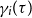 gamma Subscript i Baseline left parenthesis tau right parenthesis