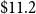 normal dollar sign 11.2