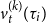 v Subscript t Superscript left parenthesis k right parenthesis Baseline left parenthesis tau Subscript i Baseline right parenthesis