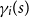 gamma Subscript i Baseline left parenthesis s right parenthesis