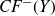 upper C upper F Superscript minus Baseline left parenthesis upper Y right parenthesis