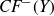 upper C upper F Superscript minus Baseline left parenthesis upper Y right parenthesis