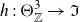 h colon normal upper Theta Subscript double struck upper Z Superscript 3 Baseline right arrow German upper I