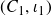 left parenthesis upper C 1 comma iota 1 right parenthesis