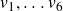 v 1 comma ellipsis v 6